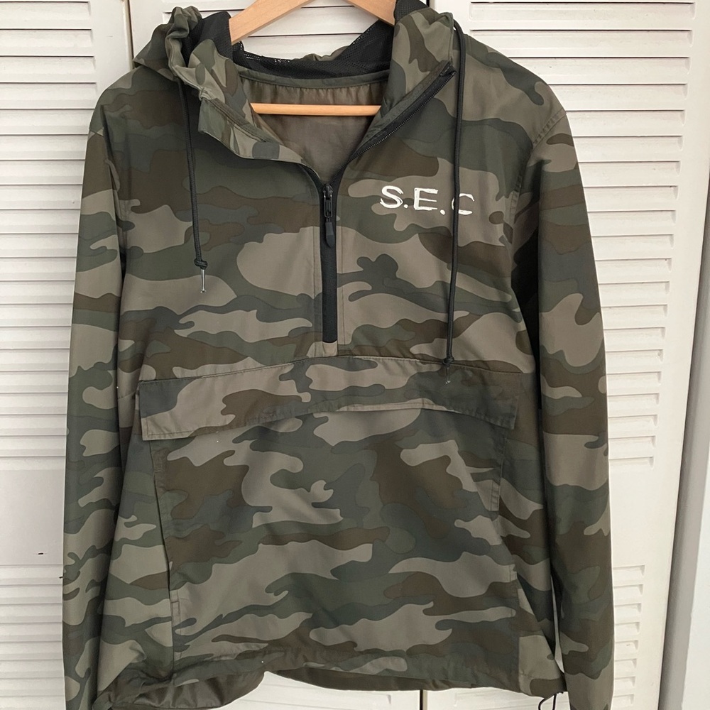 sleepy eye crew quarterzip Camouflage Windbreaker Jacket